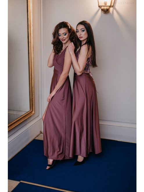 Mallow – mályva színű maxi szoknya