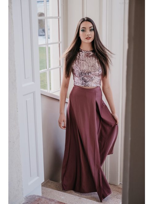  Mallow – mályva színű maxi szoknya