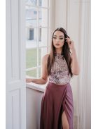  Mallow – mályva színű maxi szoknya