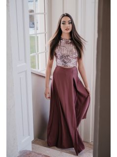 Mallow – mályva színű maxi szoknya