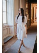 Andrea – fehér puffos ujjú mini ruha
