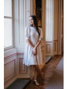 Andrea – fehér puffos ujjú mini ruha