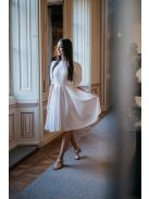 Andrea– fehér puffos ujjú mini ruha