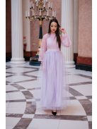 Graceful – lilás csipke maxi ruha 