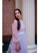 Graceful – lilás csipke maxi ruha 