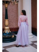 Graceful – lilás csipke maxi ruha 