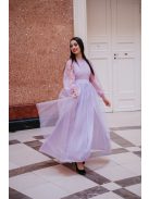 Graceful – lilás csipke maxi ruha 