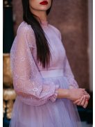 Graceful – lilás csipke maxi ruha 