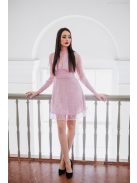 Graceful mini – lilás csipke mini ruha 