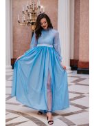 Graceful – kék csipke maxi ruha 