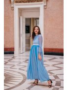 Graceful – kék csipke maxi ruha 