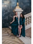  Abigél Velvet – zöld bársony maxi ruha