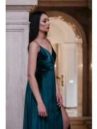  Abigél Velvet – zöld bársony maxi ruha