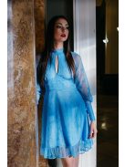 Graceful mini – kék csipke mini ruha 