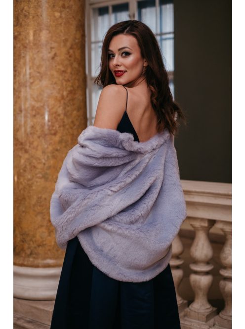 Zenina – sötétkék V-kivágású maxi ruha