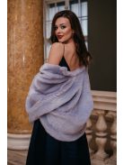 Zenina – sötétkék V-kivágású maxi ruha