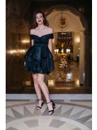 Hearty Mini – fekete szívkivágású mini ruha 