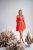 Madleine – Piros, elasztikus anyagú mini ruha pántos hátrésszel