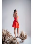 Yvone – elasztikus anyagú piros mini ruha 
