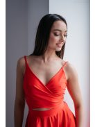 Yvone – elasztikus anyagú piros mini ruha 