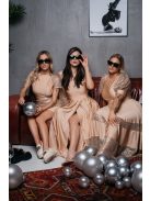 Roxana - pezsgő színű flitteres mini ruha 