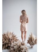 Roxana - pezsgő színű flitteres mini ruha 