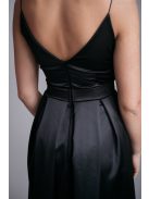 Zenina - Fekete V kivágású maxi ruha