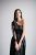 Nicole -Aszimmetrikus fekete szatén maxi ruha