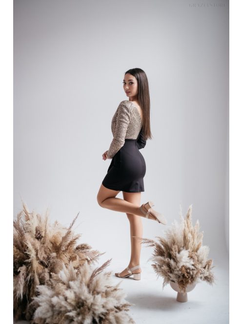Gréta - asszimetrikus mini ruha 