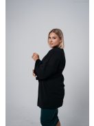 Csinos, kényelmes és praktikus fekete kabát, extra meleg.