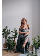 Stílusos Szív Kivágású Foresty Zöld Top - Elegancia és Kényelem