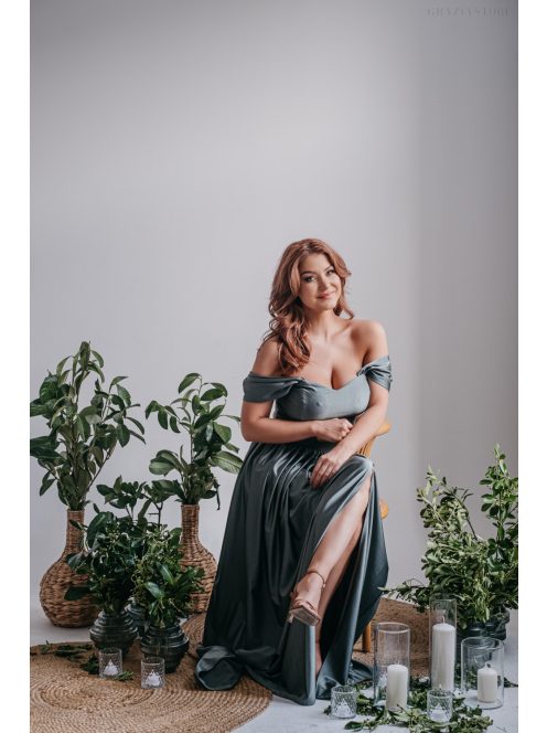 Stílusos Szív Kivágású Foresty Zöld Top - Elegancia és Kényelem