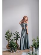 Stílusos Szív Kivágású Foresty Zöld Top - Elegancia és Kényelem