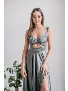 Army Zöld Maxi Ruha Nyitott Hasrésszel - Fiatalos Elegancia