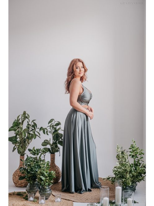 Gyönyörű Army Zöld Maxi Ruha - Nőies Elegancia és Stílus