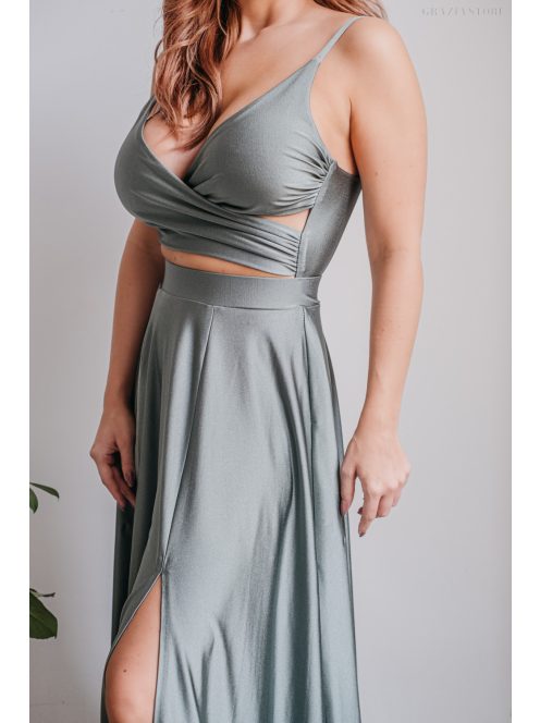 Gyönyörű Army Zöld Maxi Ruha - Nőies Elegancia és Stílus