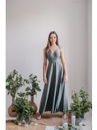 Elegáns Army Maxi Ruha Átlapolt Mellrésszel - Stílus és Kifinomultság