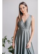 Elegáns Army Maxi Ruha Átlapolt Mellrésszel - Stílus és Kifinomultság