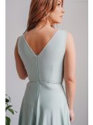 Zöld Színű V Kivágású Maxi Ruha - Divatos Elegancia és Stílus