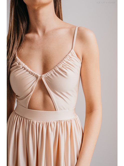 Fiatalos és Trendi Maxi Ruha - Pezsgő Színű Elegancia