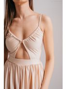 Fiatalos és Trendi Maxi Ruha - Pezsgő Színű Elegancia