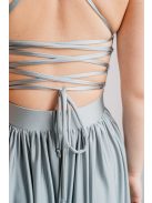 Foresty zöld maxi ruha hátán pántokkal elasztikus anyagból.