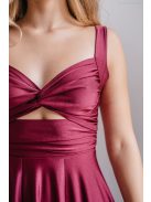 Zoe – bolero színű maxi ruha elasztikus anyagból