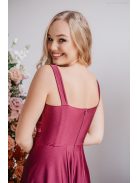 Zoe – bolero színű maxi ruha elasztikus anyagból