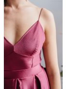 Zenina – V-kivágású maxi ruha spagetti pántokkal bolero színben 