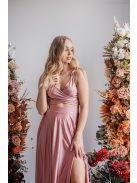 Yvonne - elasztikus anyagú maxi ruha keresztezett felsővel shiva színben