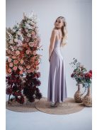 Abigél – átlapolt mellrészű alchimia színű maxi ruha 