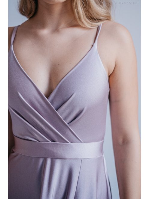 Abigél – átlapolt mellrészű alchimia színű maxi ruha 