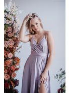 Abigél – átlapolt mellrészű alchimia színű maxi ruha 