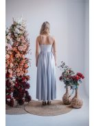 Hanna - V kivágású filigrana színű maxi ruha 